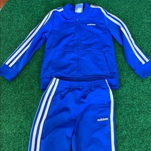 Adidas Boys Blue Sweatsuit